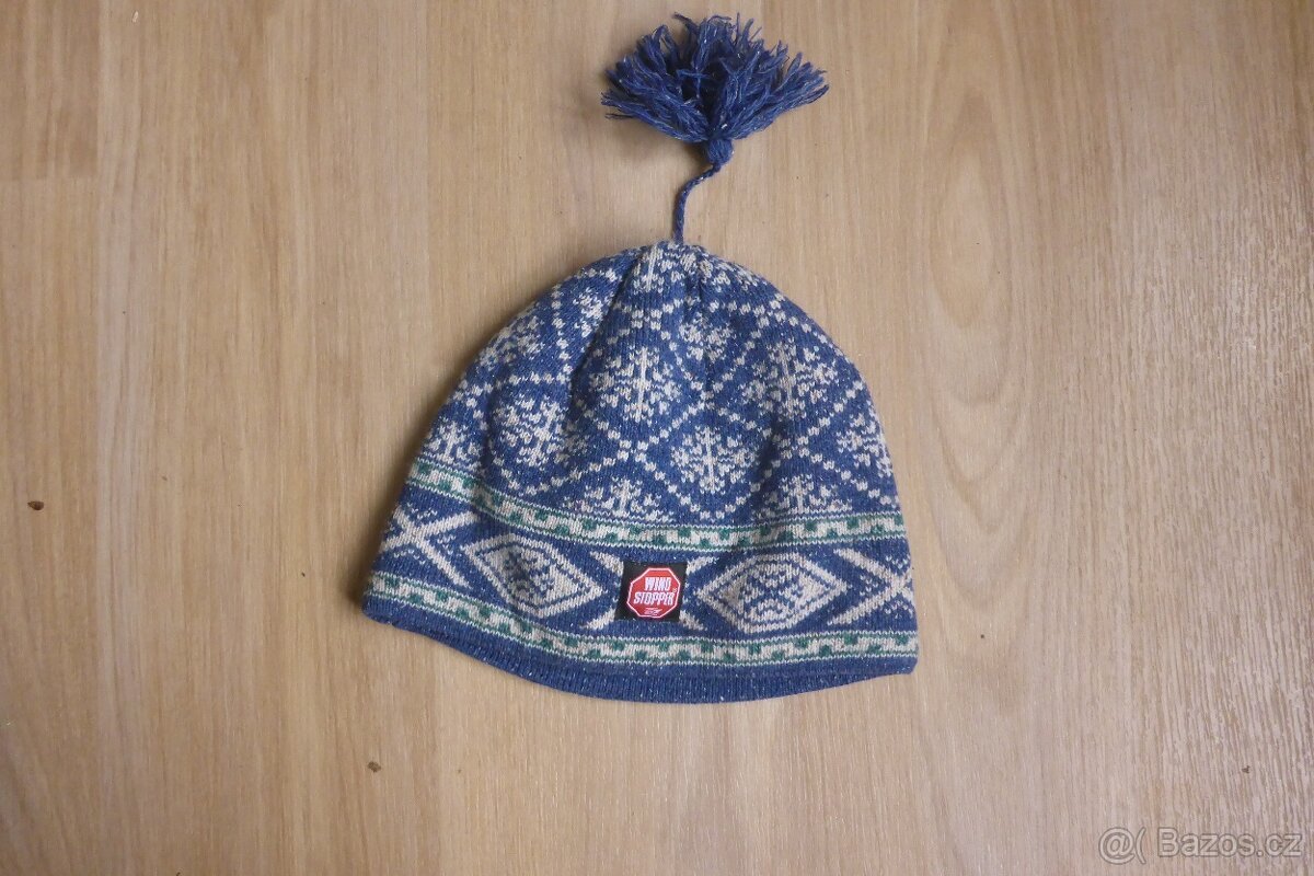 nenošená čepice Kama, windstopper, merino