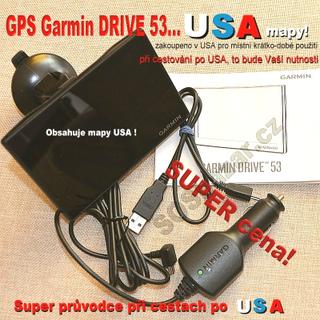 GPS “GARMIN drive 53” s USA mapami.