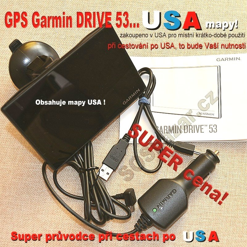 GPS “GARMIN drive 53” s USA mapami.