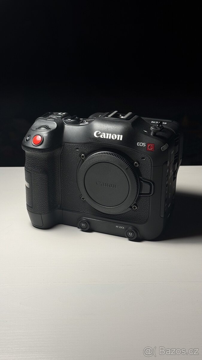 Canon EOS C70, klec Tilta + handle, Speedbooster 0,71x