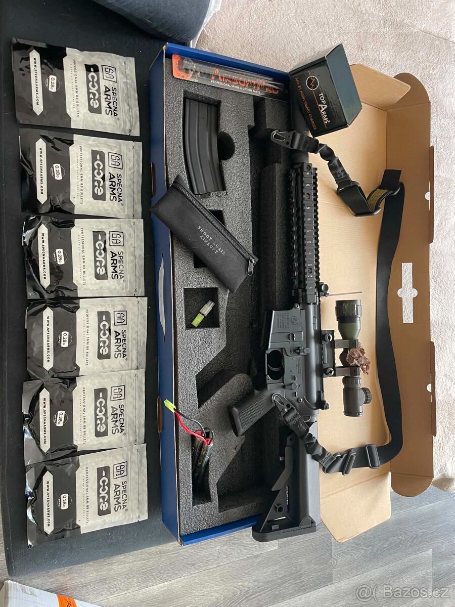 Airsoftová zbraň MK18 MOD1 9” (EC-603) licence COLT - černá