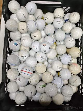 Golfové míčky Titleis, Callaway, Taylor made, Bridgestone.