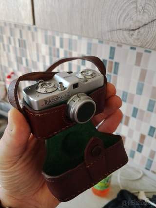 Prodám fotoaparát Meopta Mikroma ll zelená+kožené pouzdro
