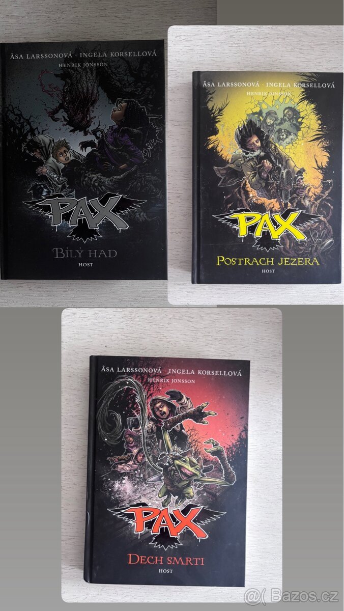 Set 3 knih PAX (6., 7., 8. díl) – Larsson, Korsell | Host