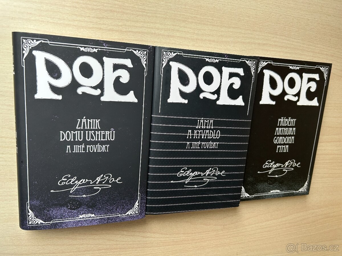 3x Edgar Allan Poe knihy (NOVÉ)