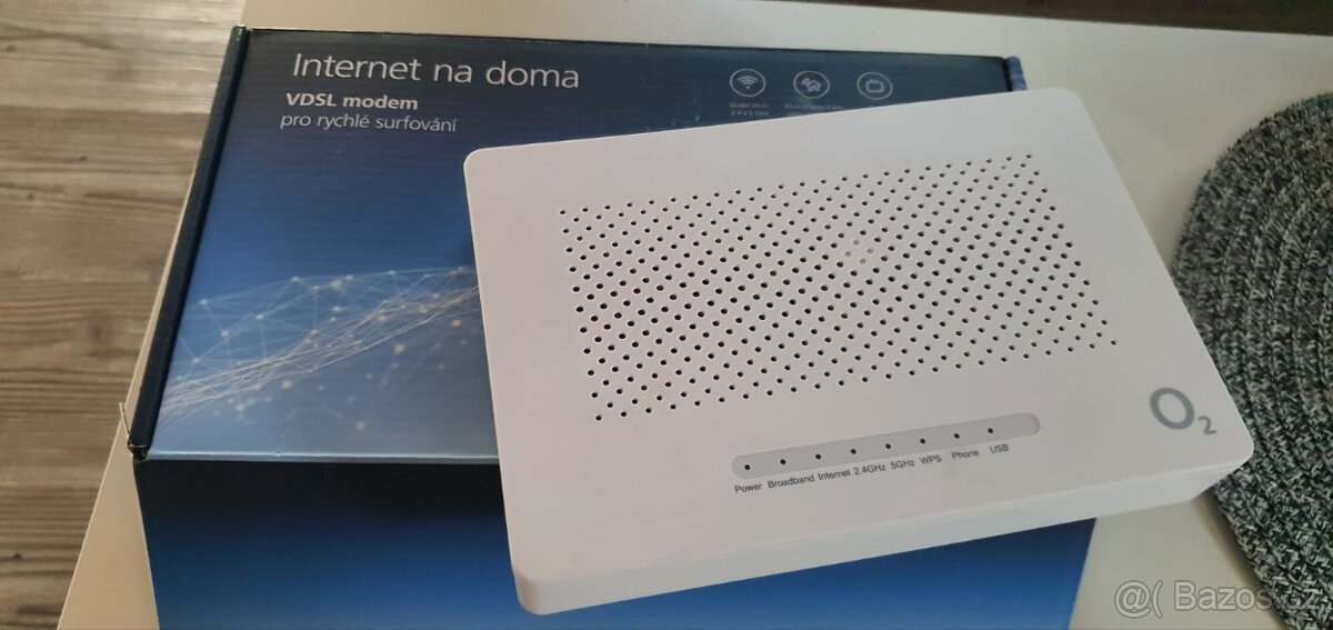 ZTE H267A wdsl router a také na optiku o2