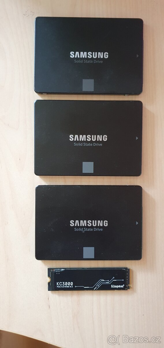 SSD Samsung 870 EVO 2TB, Kingston KC3000 2TB NVMe