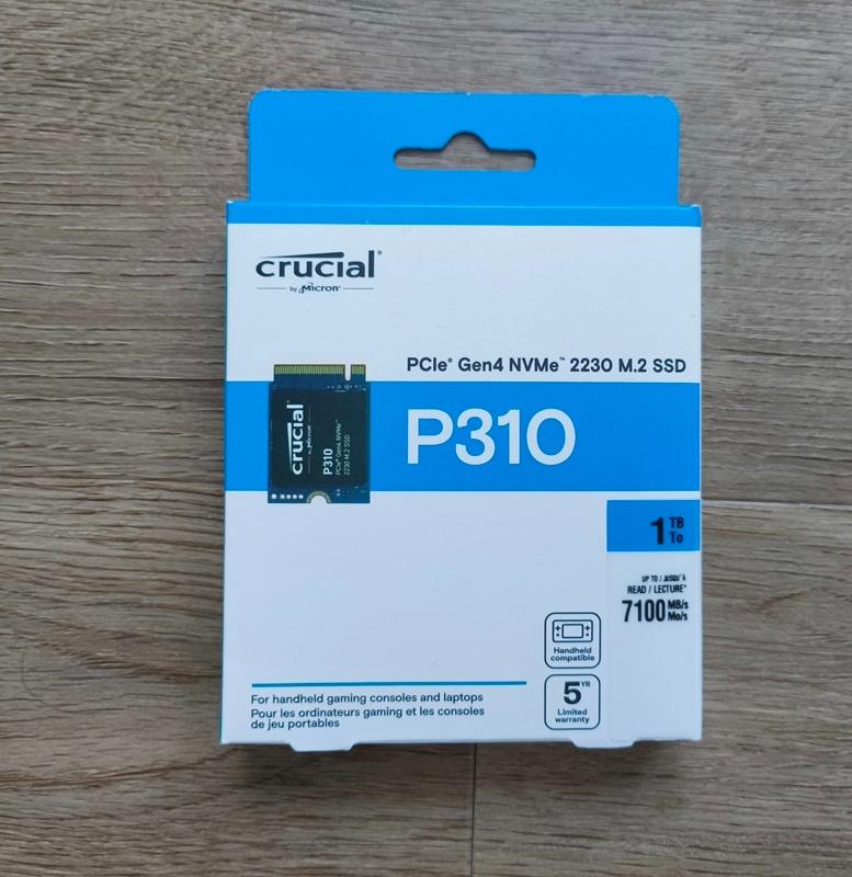 Crucial P310 1TB M.2 NVME PCI-E 4.0 2230 PCI-E 4.0 Nový