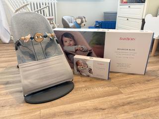 Babybjörn lehátko balance bliss light grey 3D
