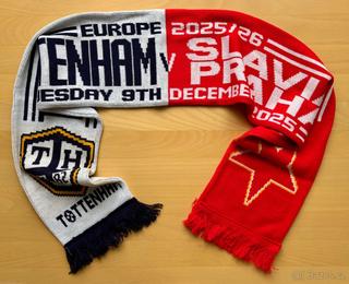 Výjezdová šála Tottenham vs. Slavia - LM 2025/26