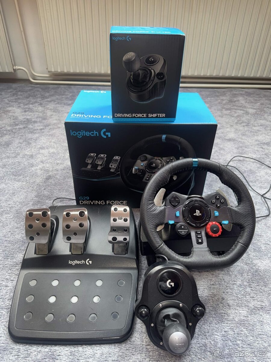 Volant Logitech G29 Driving Force pro PS3, PS4, PS5, PC + pe