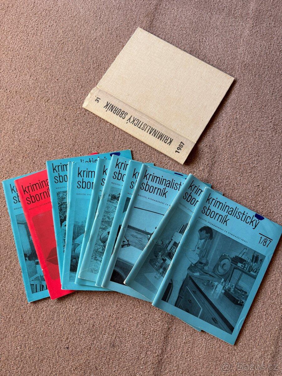 Kriminalisticky sborník 1987 - 12 dílů