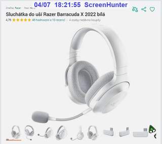 Razer Barracuda X (2022) THX 7.1 barva bílá