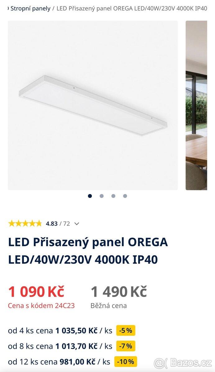 LED 40W - Stropní, vestavné, přisazené, závěsné svítidlo